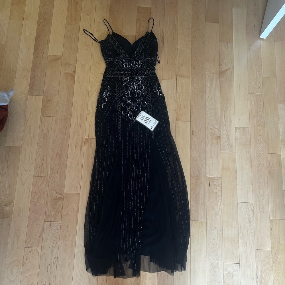 Navy blue sequin prom dress (NEW)